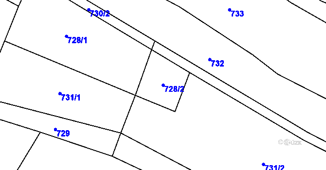 Parcela st. 728/2 v KÚ Rejštejn, Katastrální mapa