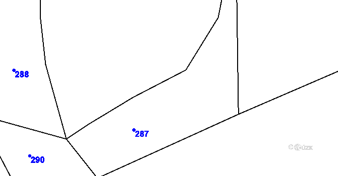 Parcela st. 206/3 v KÚ Zhůří u Rejštejna, Katastrální mapa