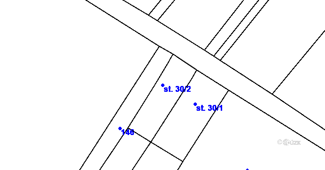 Parcela st. 30/2 v KÚ Kordula, Katastrální mapa