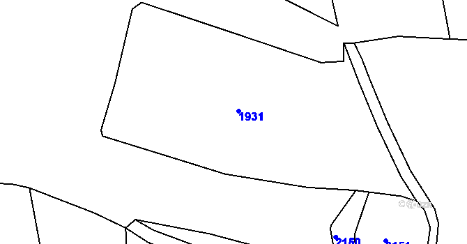 Parcela st. 671/2 v KÚ Rodinov, Katastrální mapa