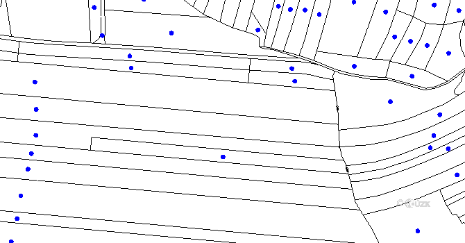 Parcela st. 822 v KÚ Rodinov, Katastrální mapa