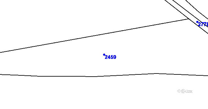 Parcela st. 2459 v KÚ Jindřiš, Katastrální mapa