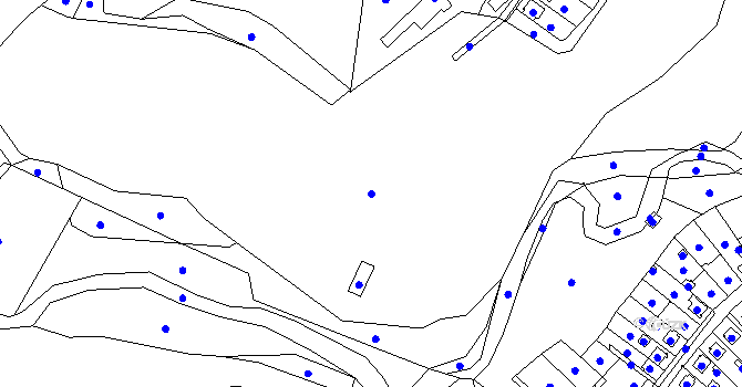 Parcela st. 283/1 v KÚ Rodvínov, Katastrální mapa