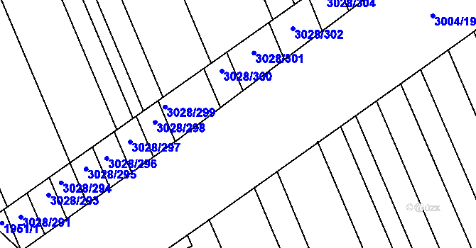 Parcela st. 3004/181 v KÚ Rohatec, Katastrální mapa