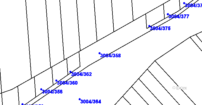 Parcela st. 3004/368 v KÚ Rohatec, Katastrální mapa