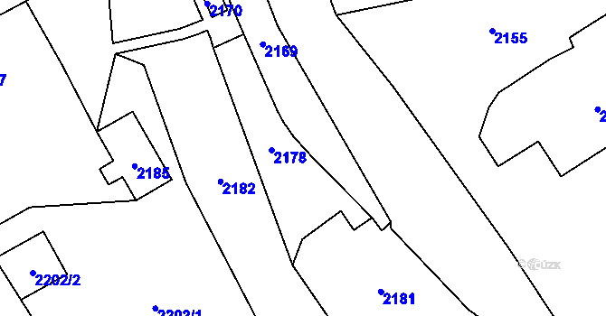Parcela st. 122 v KÚ Rohle, Katastrální mapa