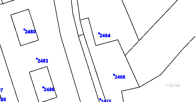 Parcela st. 113/1 v KÚ Rohle, Katastrální mapa
