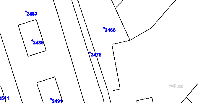 Parcela st. 113/2 v KÚ Rohle, Katastrální mapa