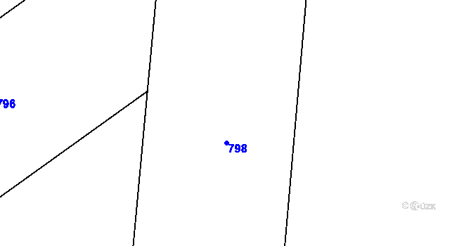 Parcela st. 562/20 v KÚ Rohov, Katastrální mapa
