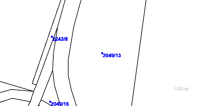Parcela st. 2049/13 v KÚ Janské Údolí, Katastrální mapa