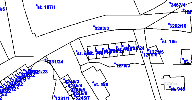 Parcela st. 719 v KÚ Horní Rokytnice nad Jizerou, Katastrální mapa