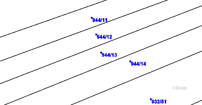 Parcela st. 944/13 v KÚ Horní Rokytnice nad Jizerou, Katastrální mapa