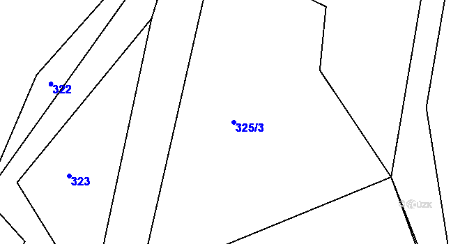 Parcela st. 325/3 v KÚ Dolní Rokytnice v Orlických horách, Katastrální mapa