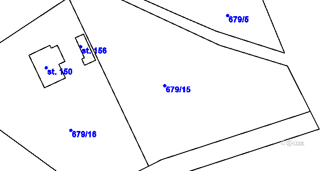 Parcela st. 679/15 v KÚ Panské Pole, Katastrální mapa