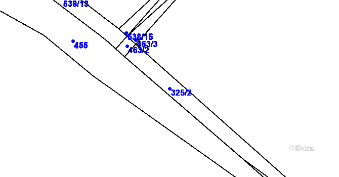 Parcela st. 325/2 v KÚ Rokytno na Moravě, Katastrální mapa