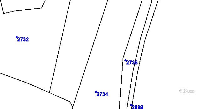 Parcela st. 73/1 v KÚ Ropice, Katastrální mapa