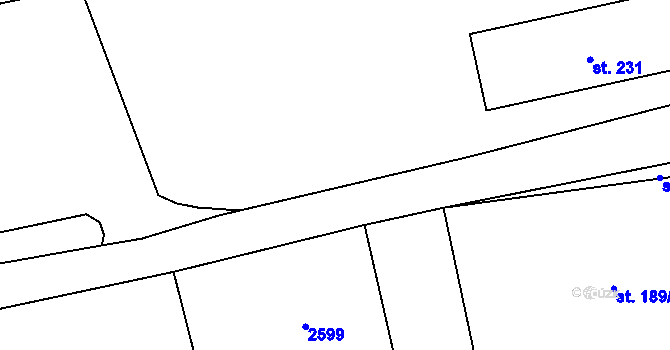 Parcela st. 244/7 v KÚ Ropice, Katastrální mapa