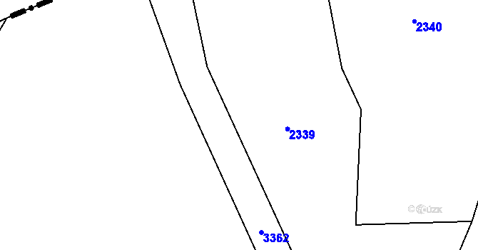 Parcela st. 694 v KÚ Ropice, Katastrální mapa