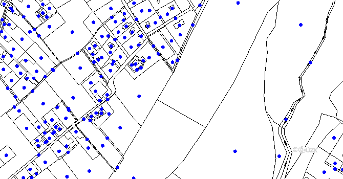 Parcela st. 989/1 v KÚ Ropice, Katastrální mapa