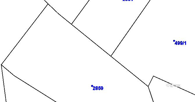Parcela st. 460/18 v KÚ Ropice, Katastrální mapa