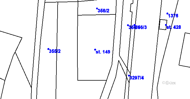 Parcela st. 149 v KÚ Roprachtice, Katastrální mapa