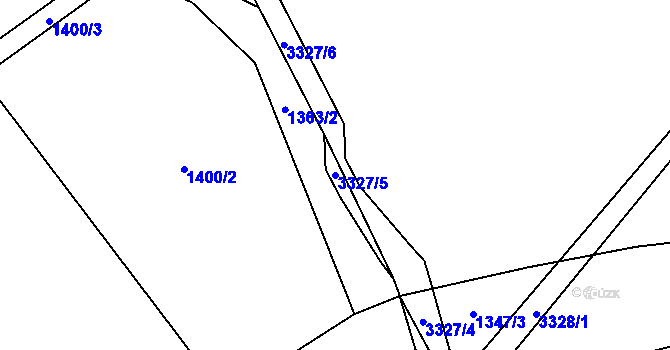 Parcela st. 3327/5 v KÚ Roprachtice, Katastrální mapa