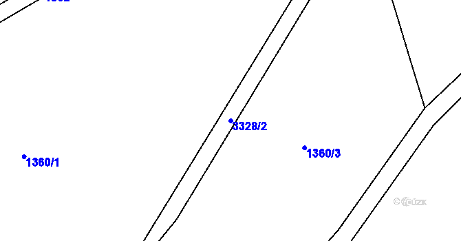 Parcela st. 3328/2 v KÚ Roprachtice, Katastrální mapa