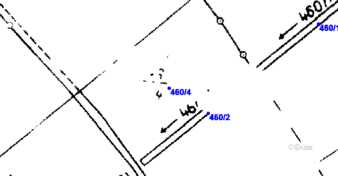 Parcela st. 460/4 v KÚ Roseč, Katastrální mapa