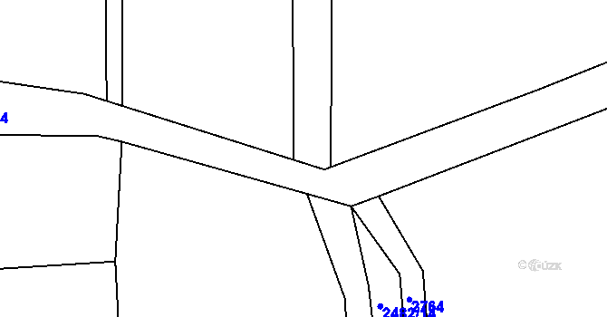 Parcela st. 2063/5 v KÚ Roštín, Katastrální mapa