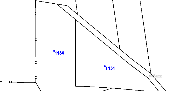 Parcela st. 127/2 v KÚ Roučkovice, Katastrální mapa