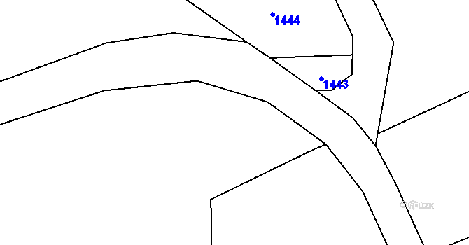 Parcela st. 515/6 v KÚ Roučkovice, Katastrální mapa