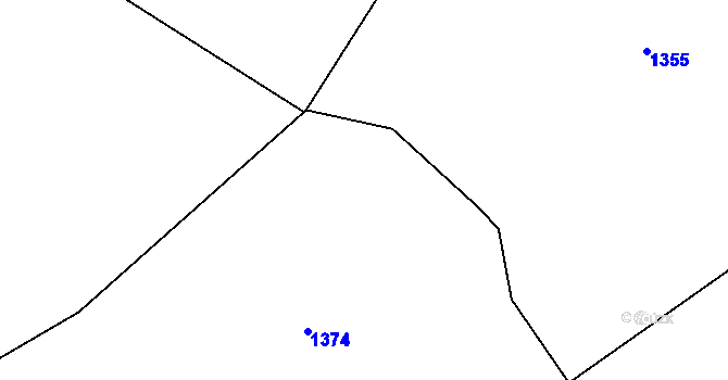 Parcela st. 524/10 v KÚ Roučkovice, Katastrální mapa