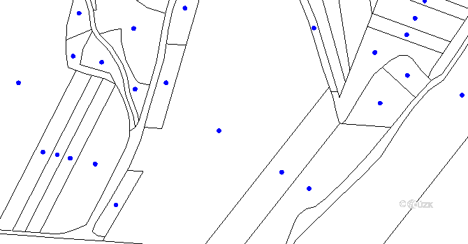 Parcela st. 846/1 v KÚ Roučkovice, Katastrální mapa