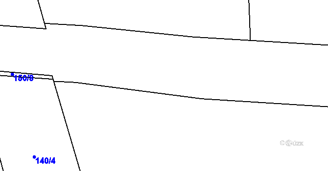 Parcela st. 150/6 v KÚ Roučkovice, Katastrální mapa
