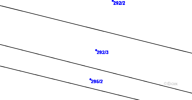 Parcela st. 292/3 v KÚ Šemíkovice, Katastrální mapa