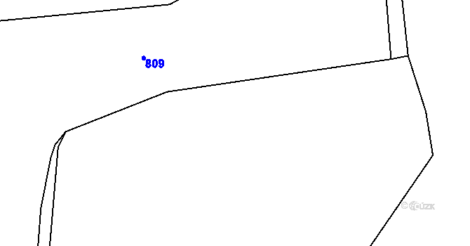 Parcela st. 169/1 v KÚ Roveň u Sobotky, Katastrální mapa