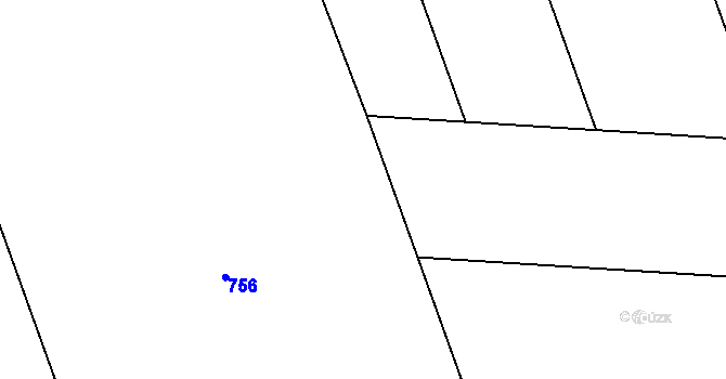 Parcela st. 287/23 v KÚ Roveň u Sobotky, Katastrální mapa