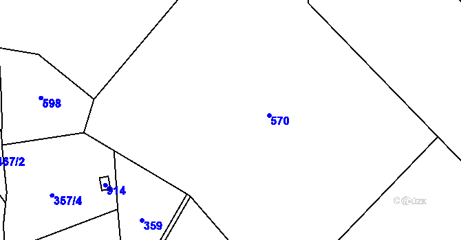 Parcela st. 337/17 v KÚ Roveň u Sobotky, Katastrální mapa