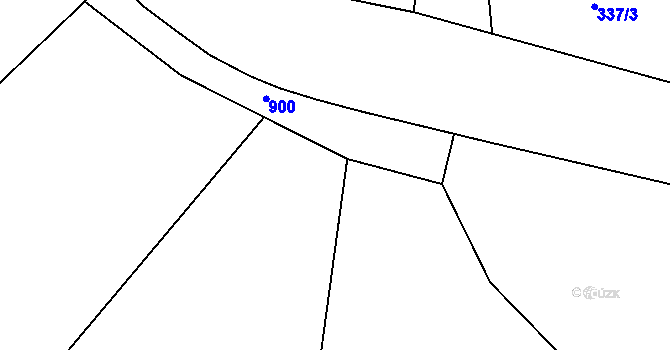 Parcela st. 337/20 v KÚ Roveň u Sobotky, Katastrální mapa