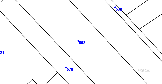 Parcela st. 337/33 v KÚ Roveň u Sobotky, Katastrální mapa