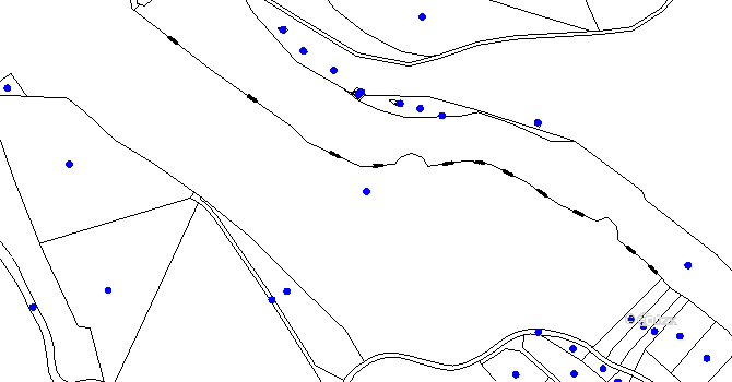 Parcela st. 649 v KÚ Roveň u Sobotky, Katastrální mapa