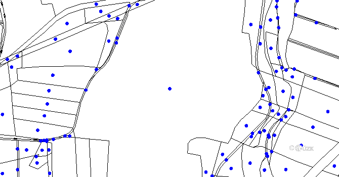 Parcela st. 372/1 v KÚ Rovná u Strakonic, Katastrální mapa
