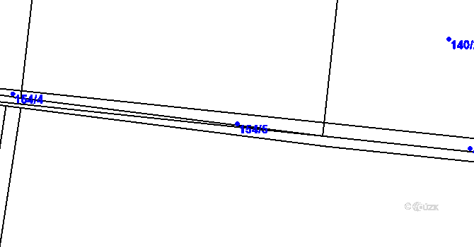Parcela st. 154/5 v KÚ Rovná u Strakonic, Katastrální mapa