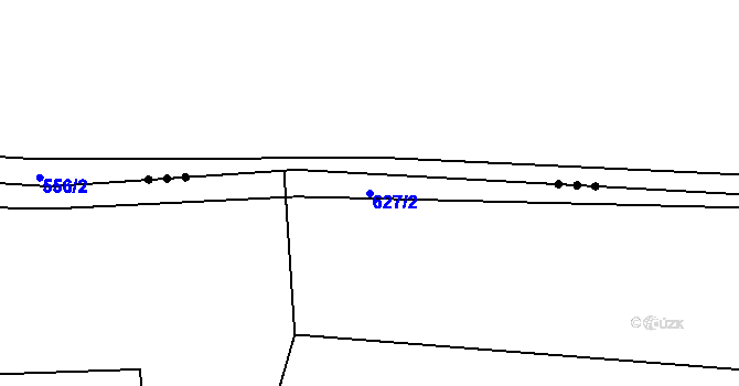 Parcela st. 627/2 v KÚ Rovná u Strakonic, Katastrální mapa
