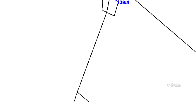 Parcela st. 139/5 v KÚ Rozhraní, Katastrální mapa