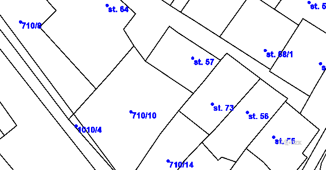 Parcela st. 2 v KÚ Rozkoš u Jevišovic, Katastrální mapa