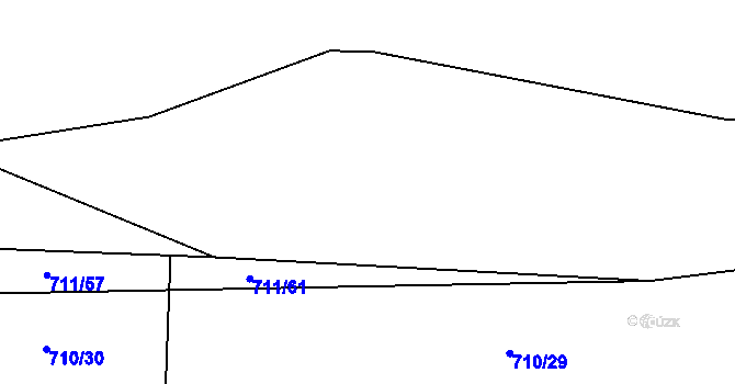 Parcela st. 711/6 v KÚ Rozkoš u Jevišovic, Katastrální mapa