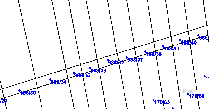 Parcela st. 338/127 v KÚ Rozkoš u Jevišovic, Katastrální mapa