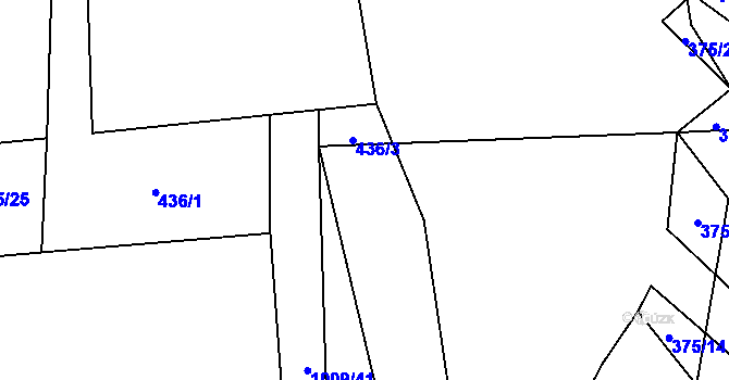 Parcela st. 375/7 v KÚ Rozkoš u Jevišovic, Katastrální mapa