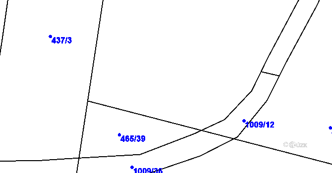 Parcela st. 465/34 v KÚ Rozkoš u Jevišovic, Katastrální mapa